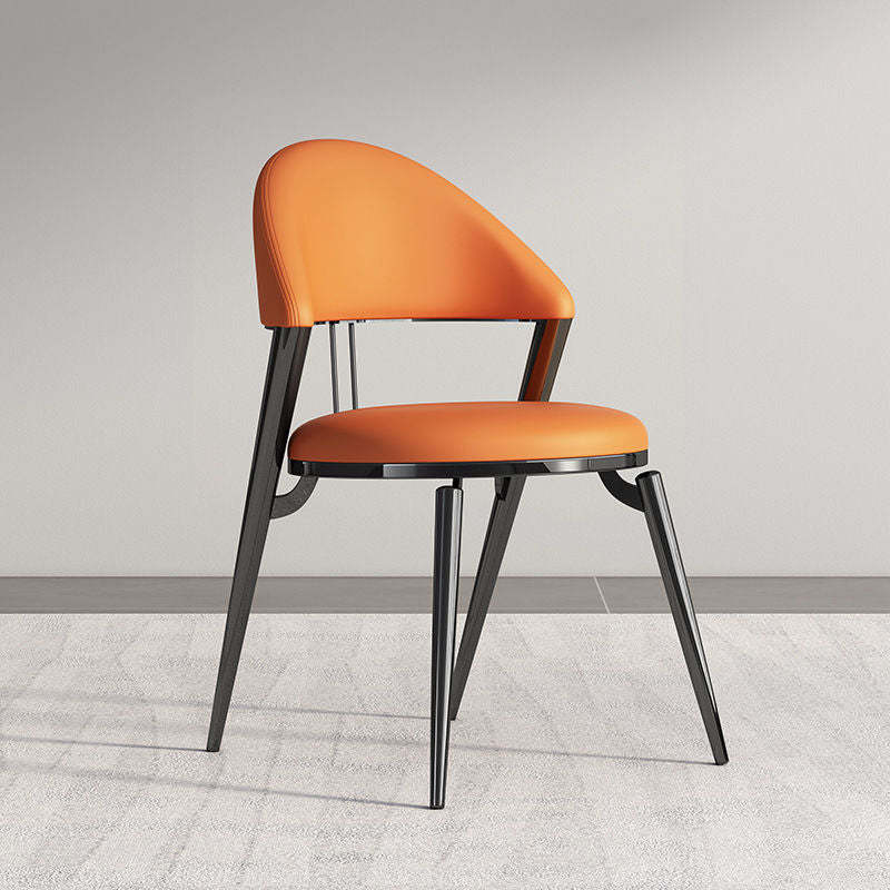 Modern Cushion Lambswool Titanium Dining Chair