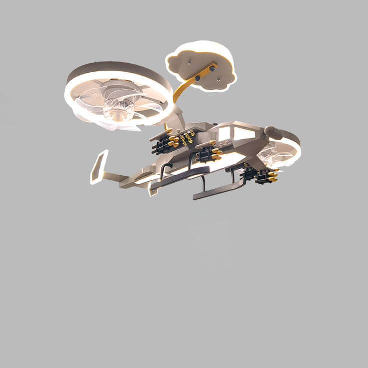 Modern Helicopter Mount Ceiling Fan Light