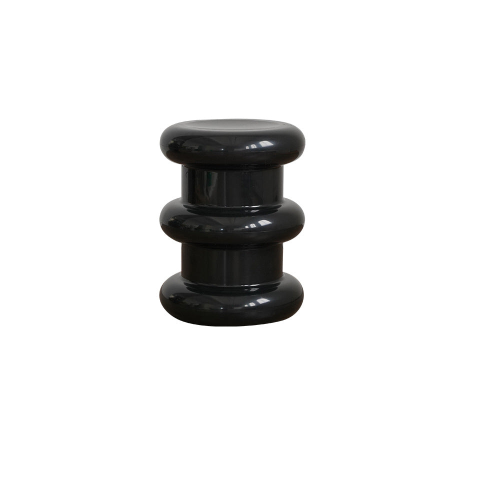 Minimalist Cylindrical Plastic End Table
