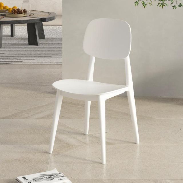 Scandinavian Macaron Plastic Dining Chair