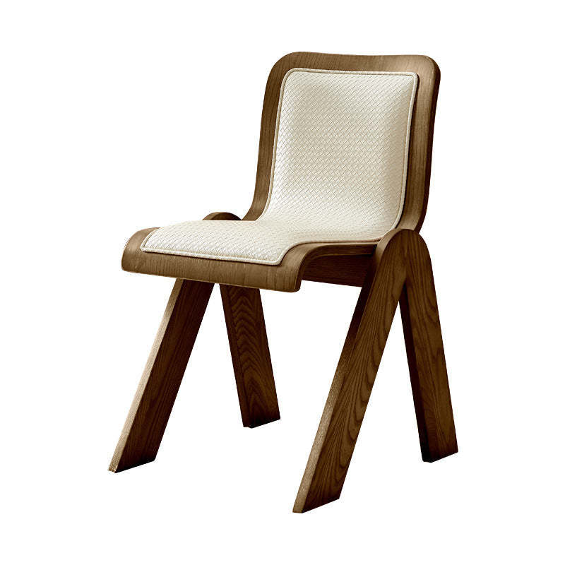 Vintage Ash Wood Rattan Dining Chair