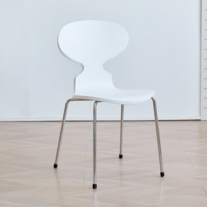 Minimalist Metal Four-Leg Chair