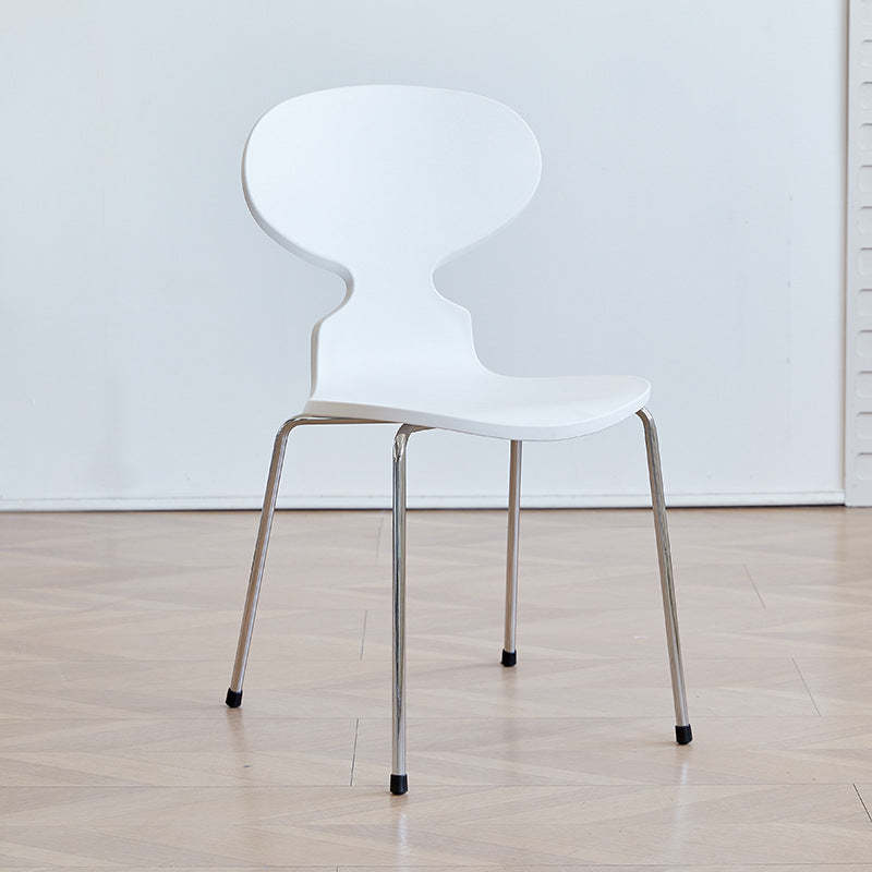 Minimalist Metal Four-Leg Chair