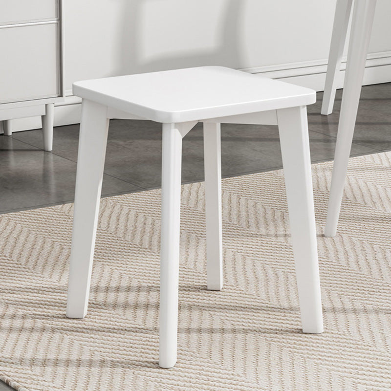 Chinese Wood Stackable Low Stool — Walnut Color