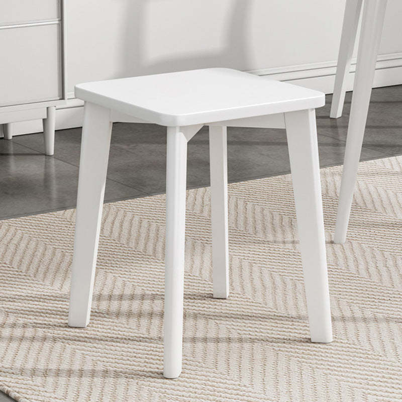 Chinese Wood Stackable Low Stool — Walnut Color
