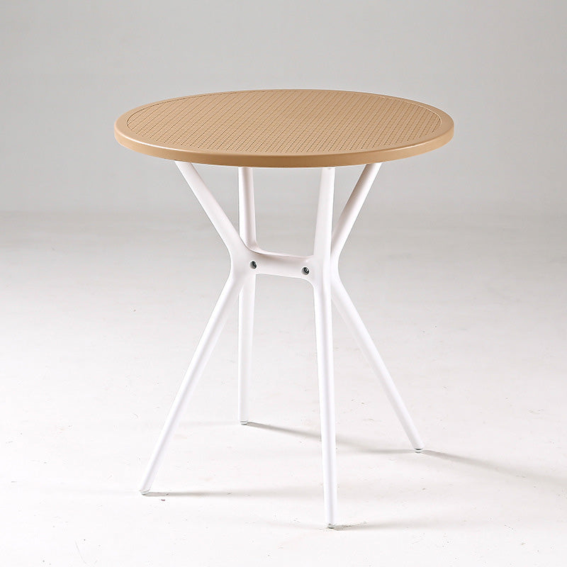 Minimalist Cross Frame Plastic Outdoor Coffee Table