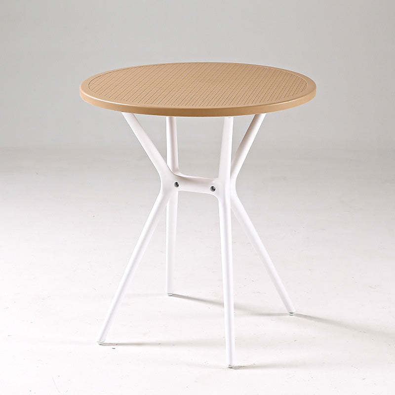 Minimalist Cross Frame Plastic Outdoor Coffee Table