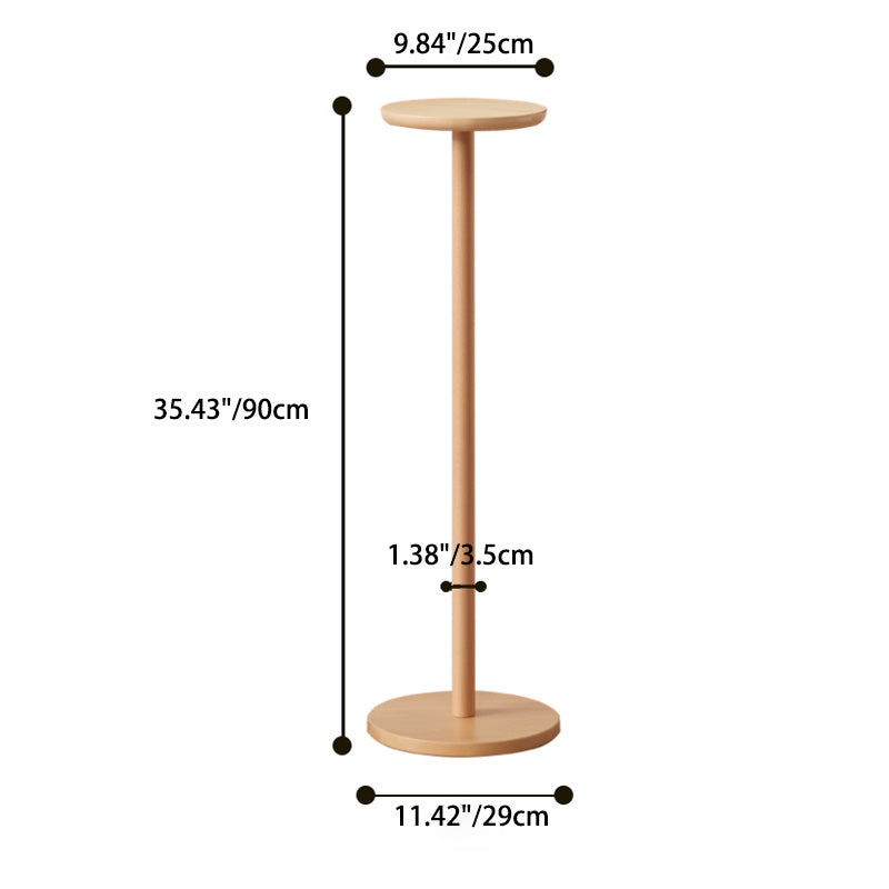 Minimalist Round Wood End Table
