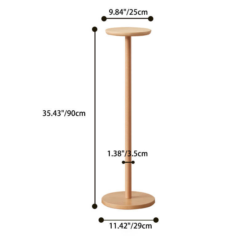 Minimalist Round Wood End Table