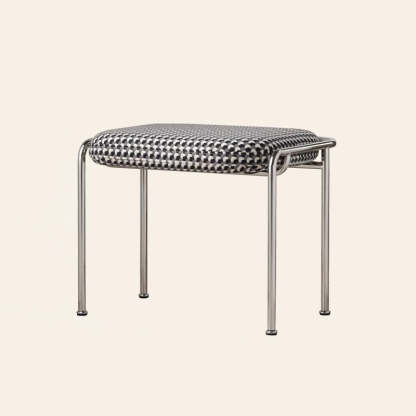 Scandinavian Backless Upholstered Vanity Stool