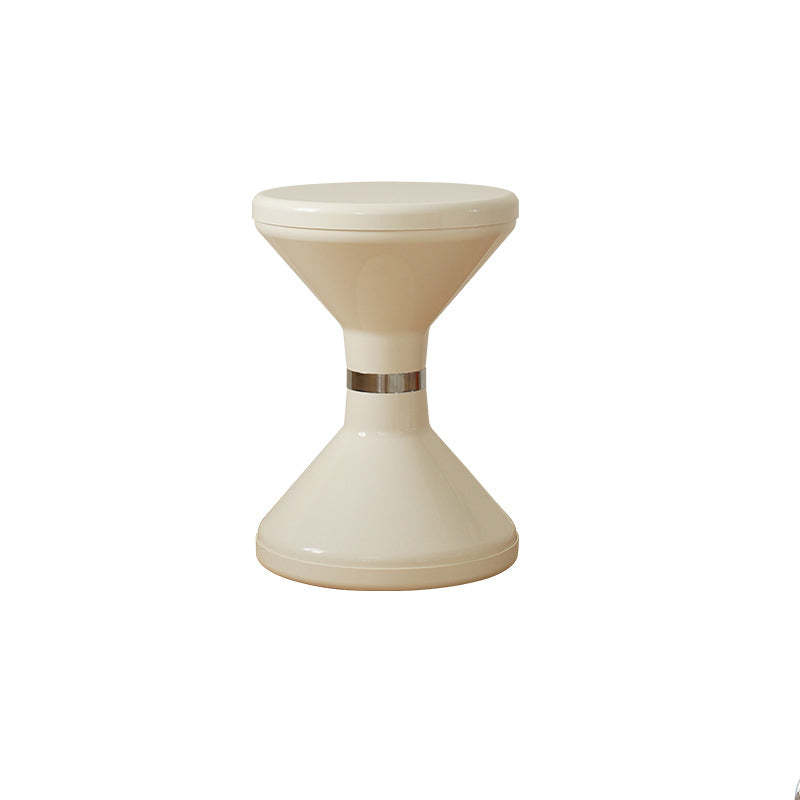 Contemporary Round Plastic Vanity Stool