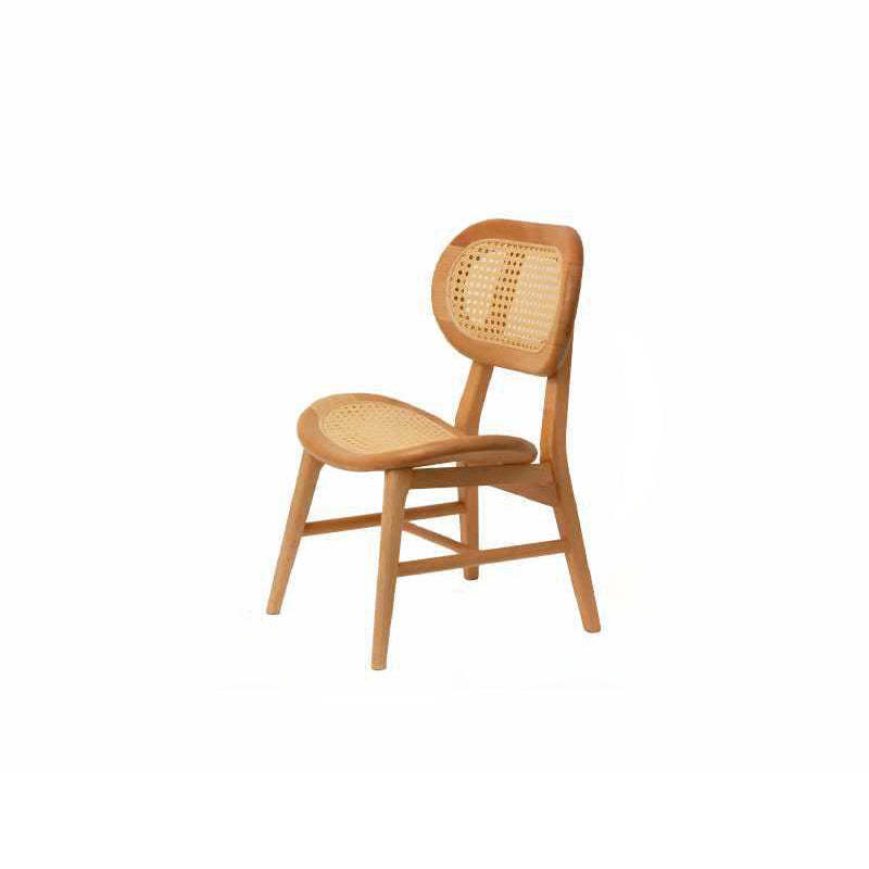 Japanese Rattan Woven Stackable Chair