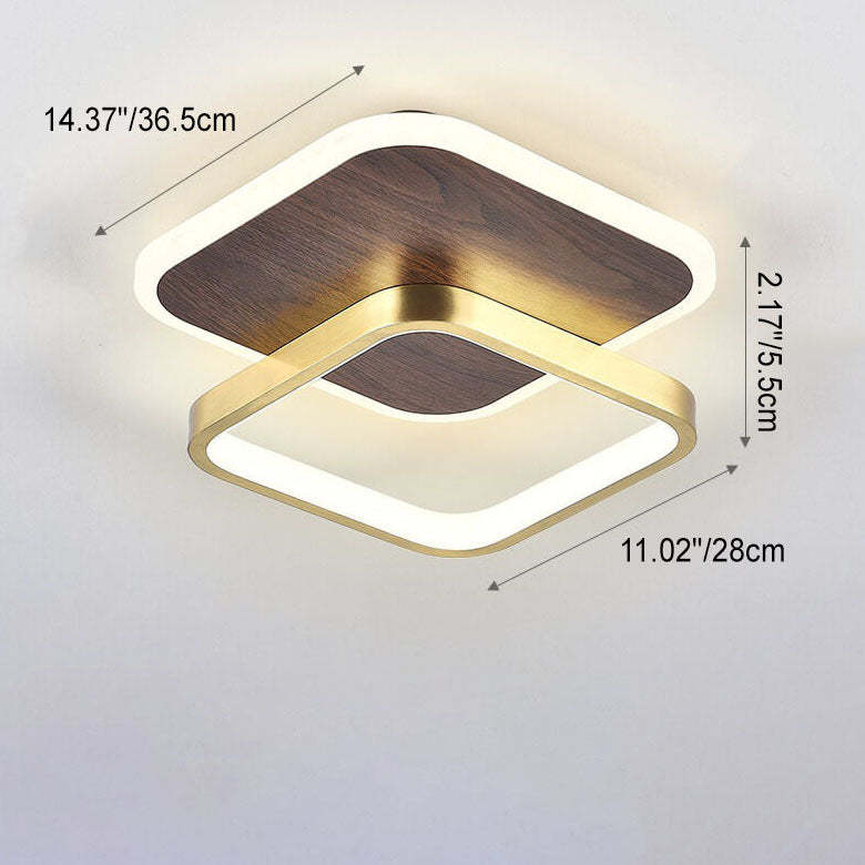 Minimalist Aluminum Circular LED Ceiling Light
