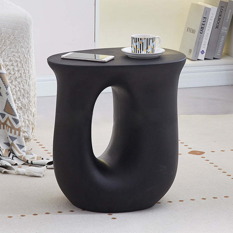 Lighom minimalist o-shape black coffee tables