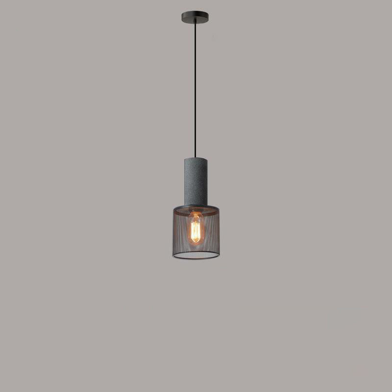 Industrial Tapered Cement Iron Pendant Light