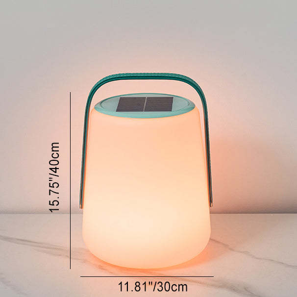 Minimalist Solar Leather Lantern Light