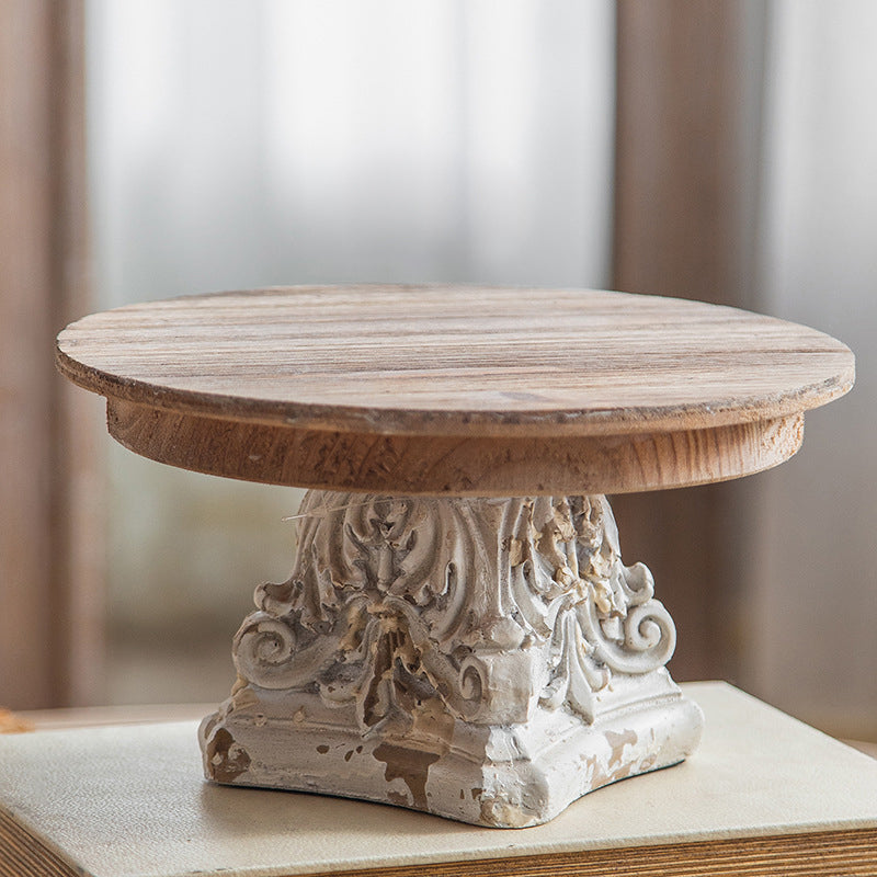 Vintage Carved Cedar Magnesium Tray Table