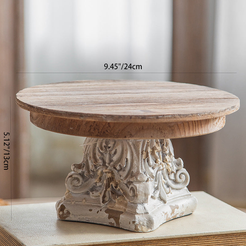 Vintage Carved Cedar Magnesium Tray Table