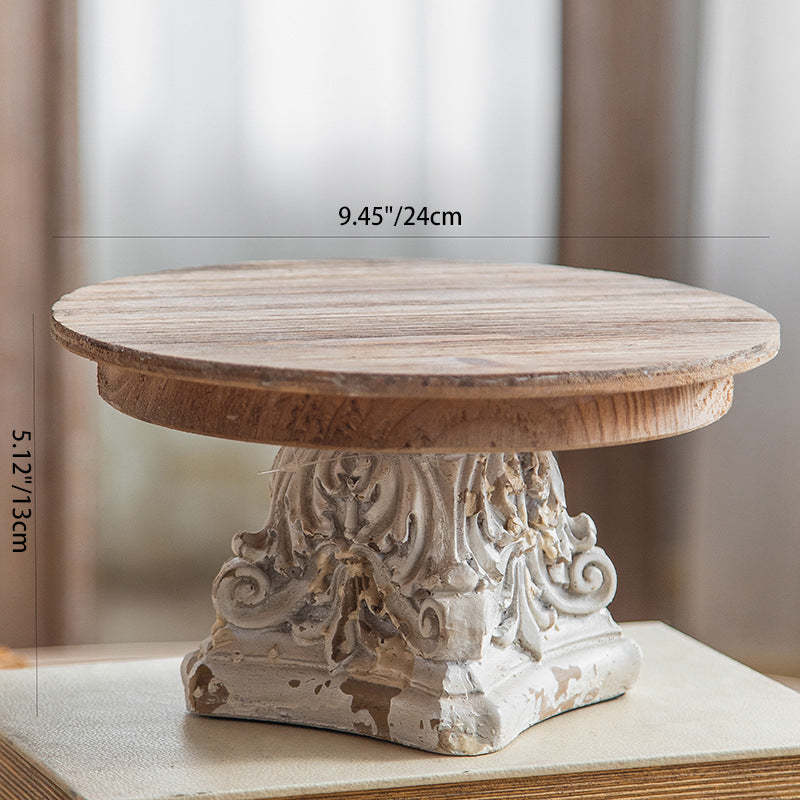 Vintage Carved Cedar Magnesium Tray Table
