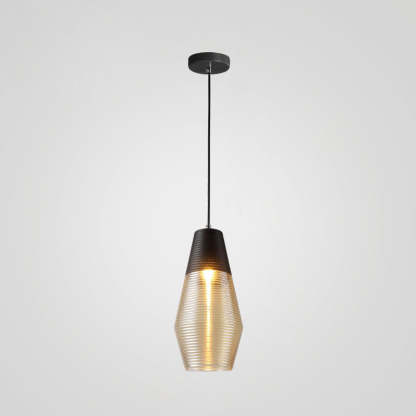 Scandinavian Cylinder Oval Iron Glass Pendant Light