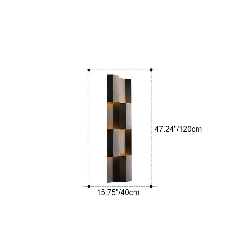 Retro Aluminum Rectangular LED Wall Sconce