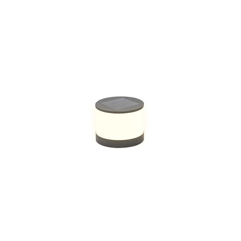 Solar Outdoor Round Column LED Post Landscape Light