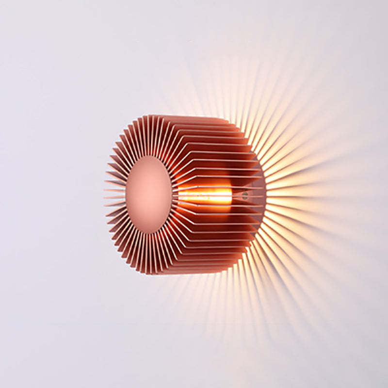 Minimalist Aluminum Sunflower LED Sconce