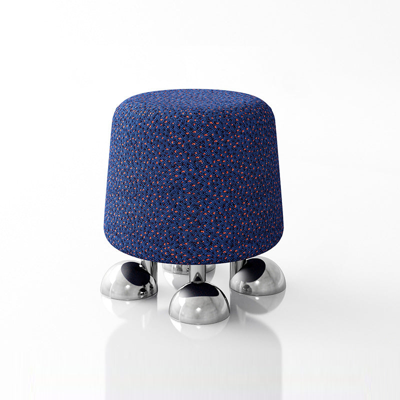Modern Wood Stainless Steel Vanity Stool
