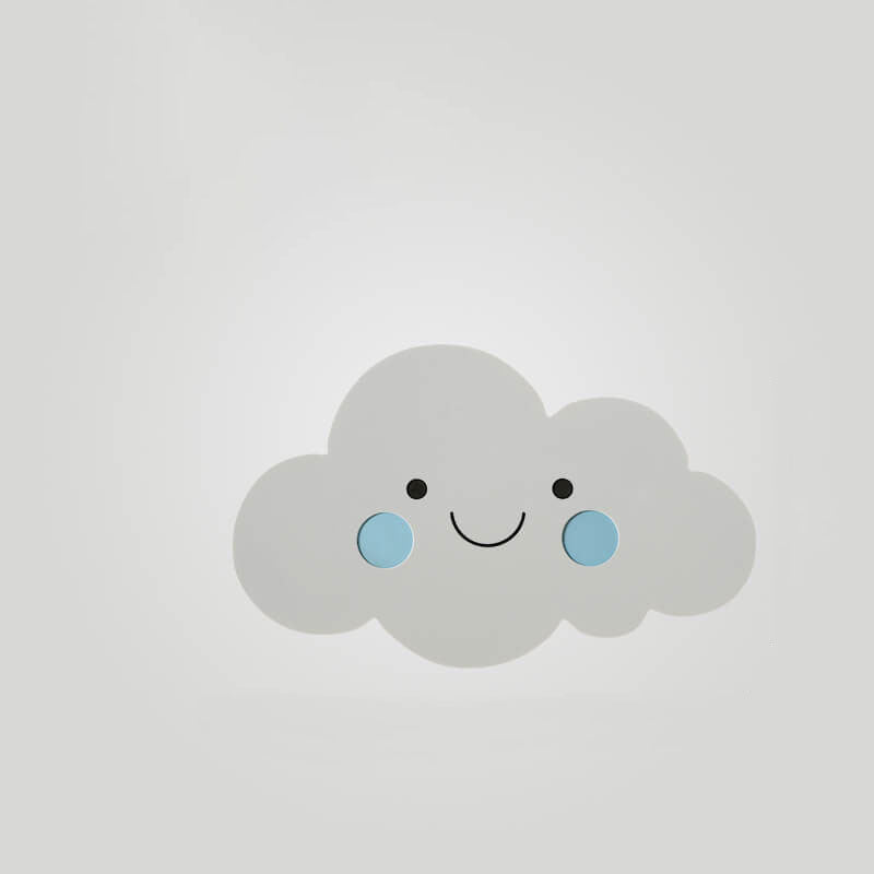 Nordic Cloud Iron Emoji Kids LED Sconce