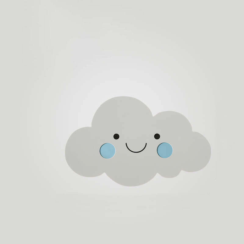 Nordic Cloud Iron Emoji Kids LED Sconce