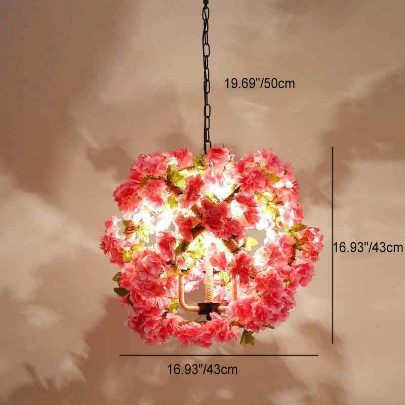 Industrial Vintage Greenery Cherry Blossom