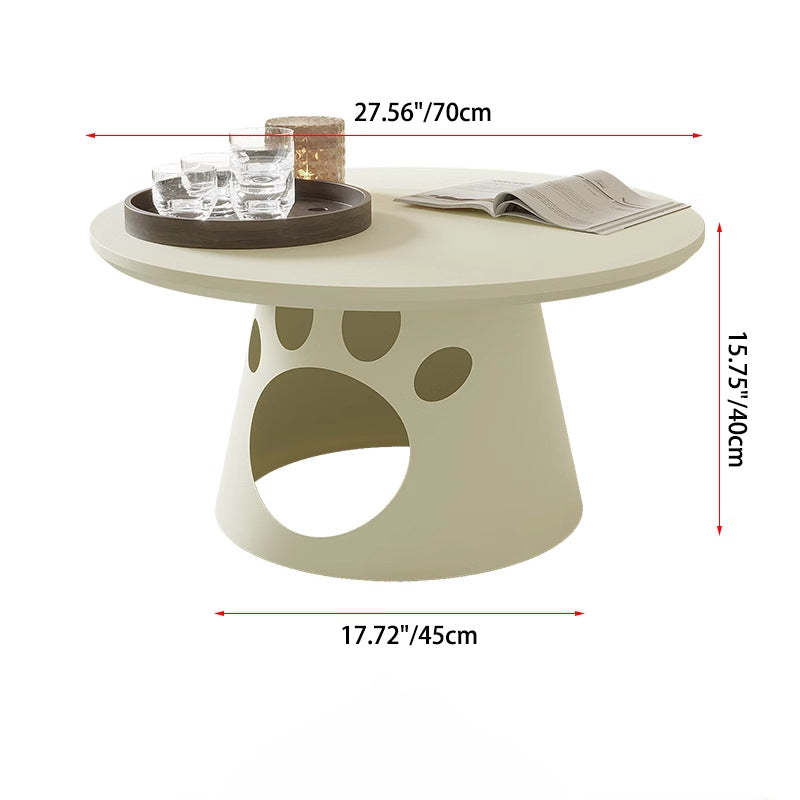 Cat Paw Faux Plate Iron Coffee Table
