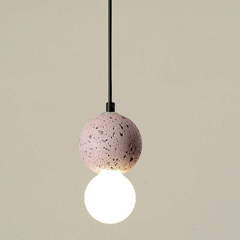 Scandinavian Orb Terrazzo Pendant Light