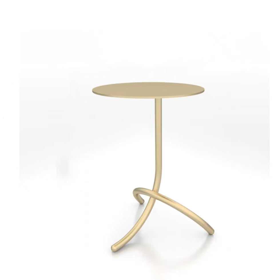 Minimalist J-Shape Steel Coffee Table