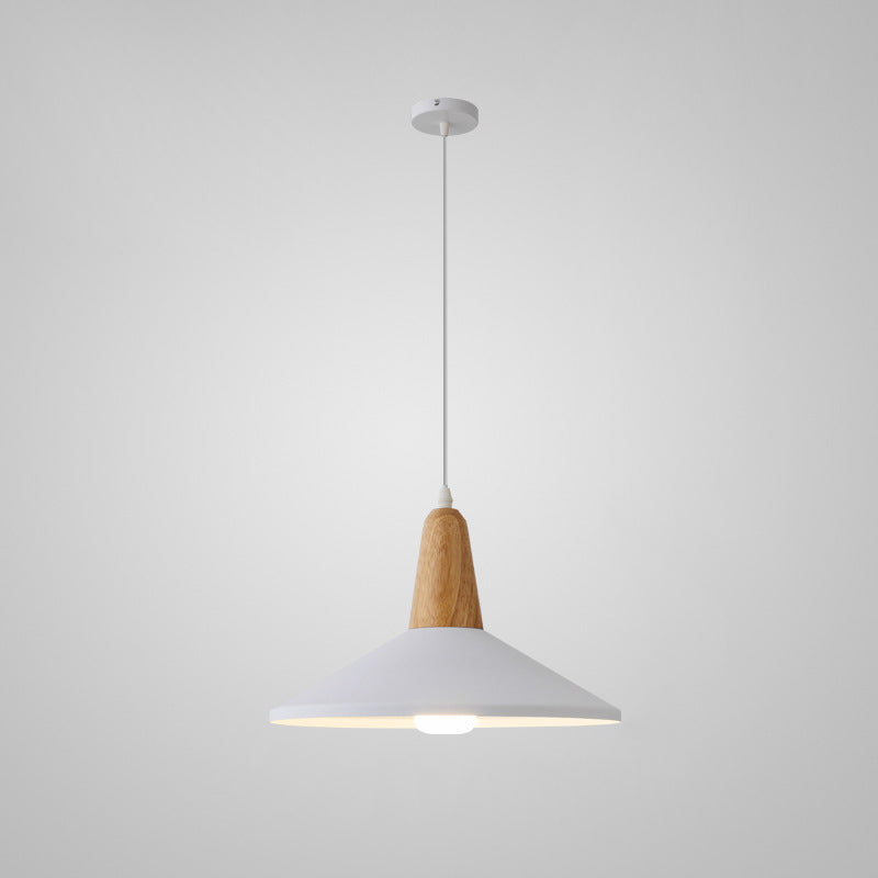 Nordic Macaron Aluminum Wood Pendant Light