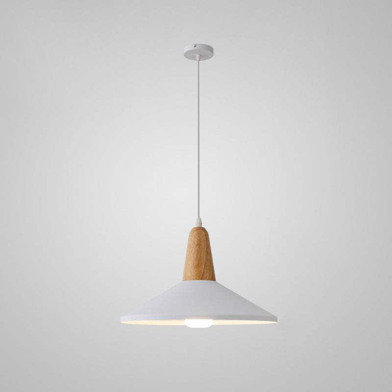 Nordic Macaron Aluminum Wood Pendant Light