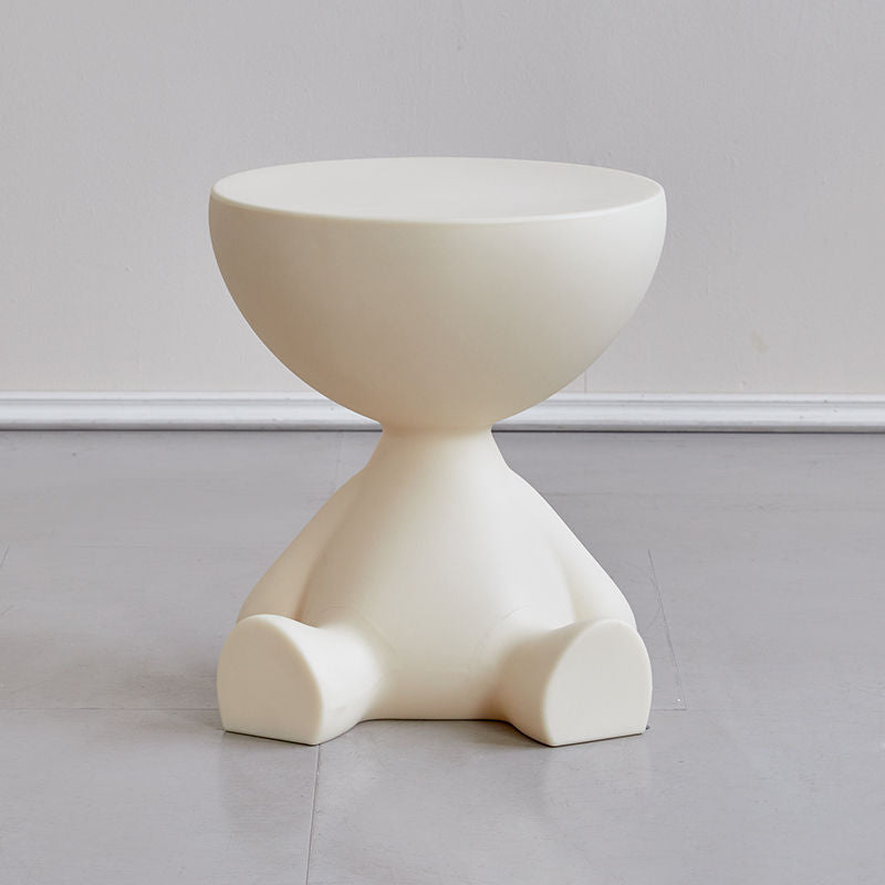 Minimalist Flat Round End Table
