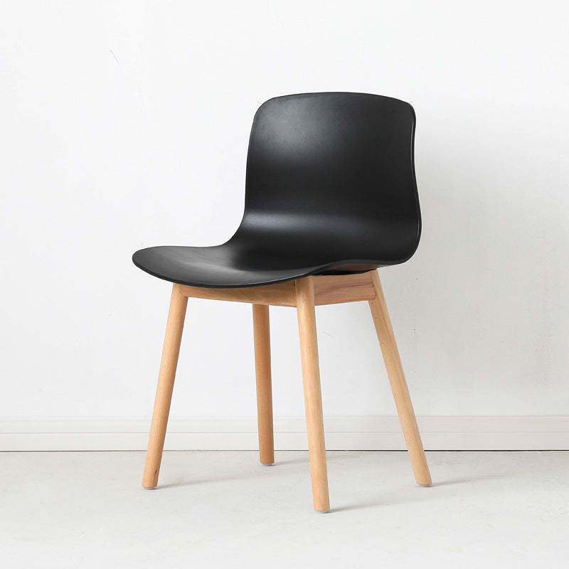 Nordic Curved Wood Dining Chair