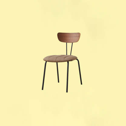 Contemporary PU Leather Steel Dining Chair