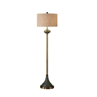 European Ceramic Fabric Floor Lamp