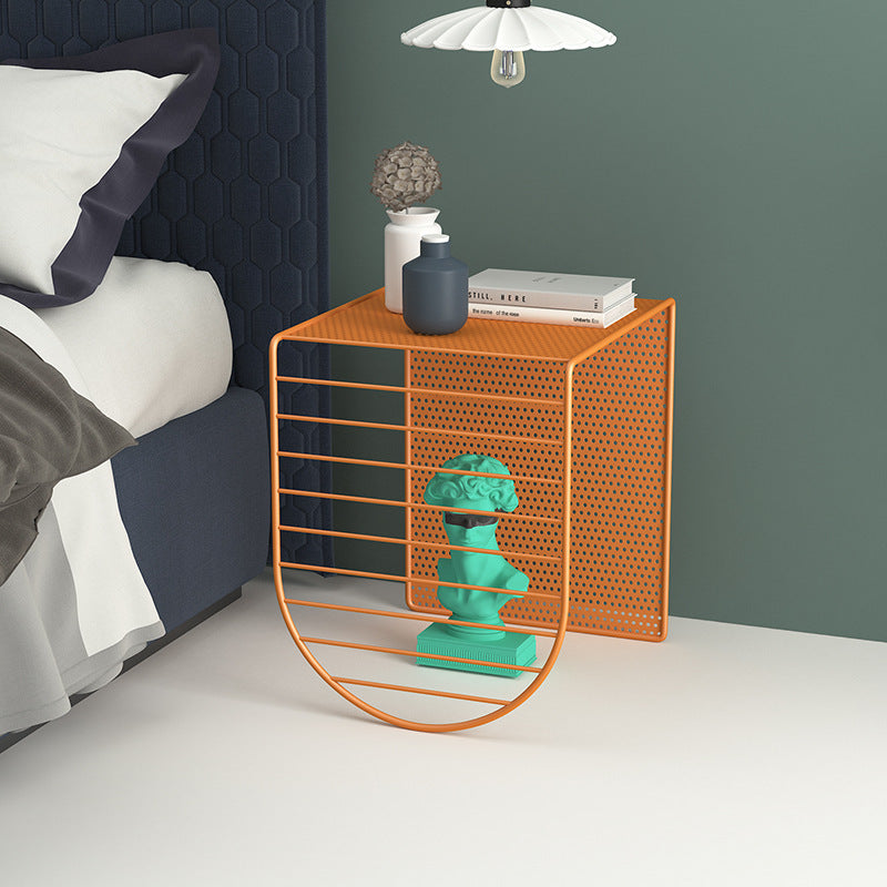 Minimalist Square Iron Panel Coffee Table