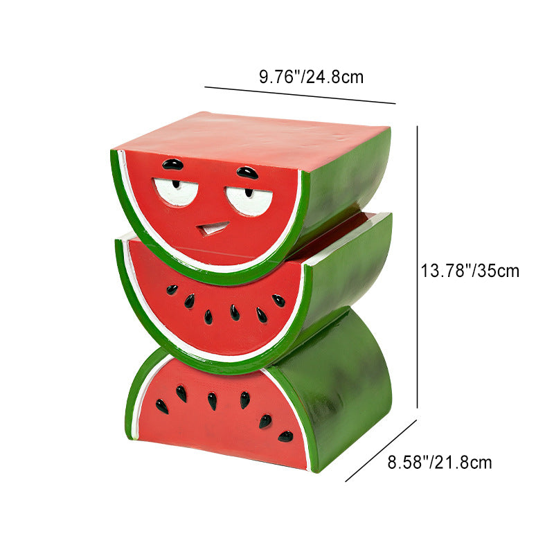 Fruit Design Resin End Table