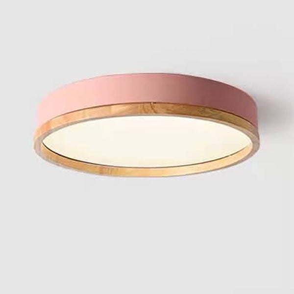 Macaron Round Acrylic LED Flush Mount Light