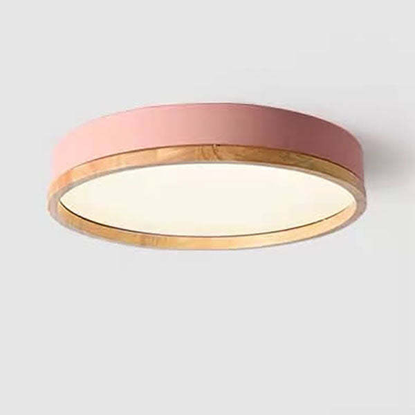 Macaron Round Acrylic LED Flush Mount Light