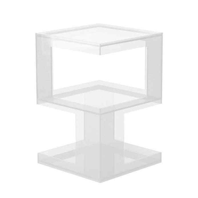 Luxury end 3-tier acrylic metal wood end & side tables