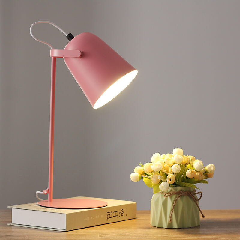 Nordic Macaron Iron Bucket Table Lamp