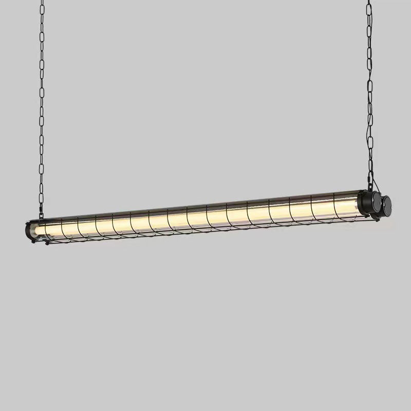 Industrial Acrylic Island Chandelier
