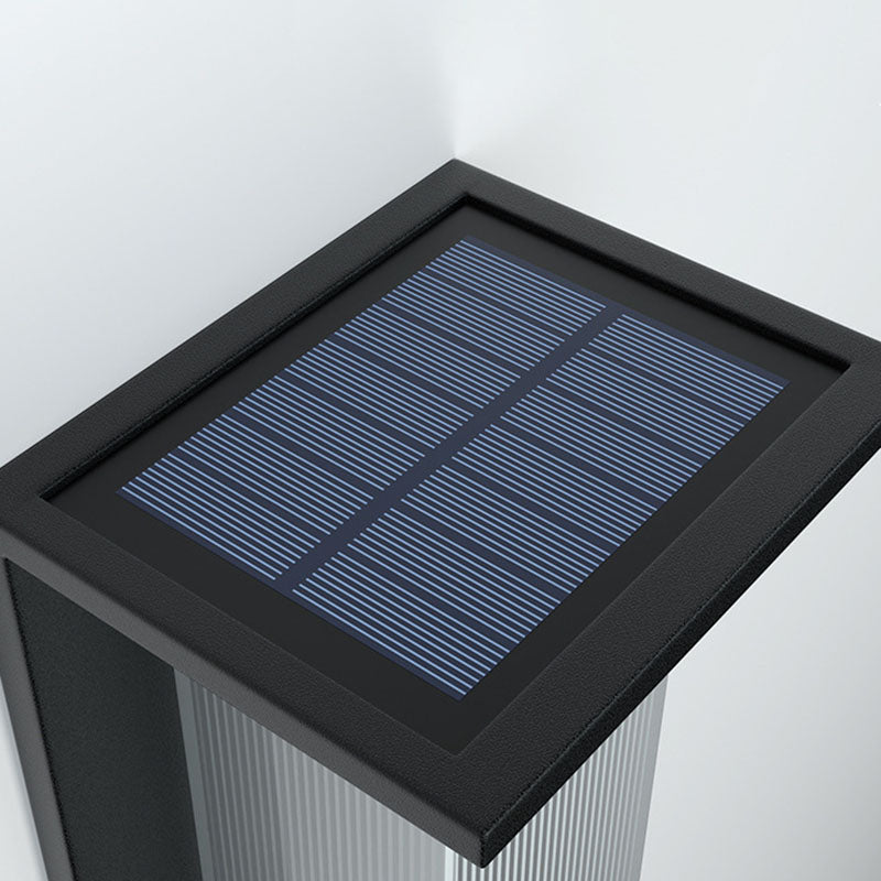 Minimalist Solar Stainless Steel Wall Sconce