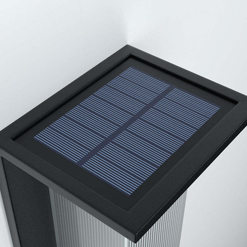 Minimalist Solar Stainless Steel Wall Sconce