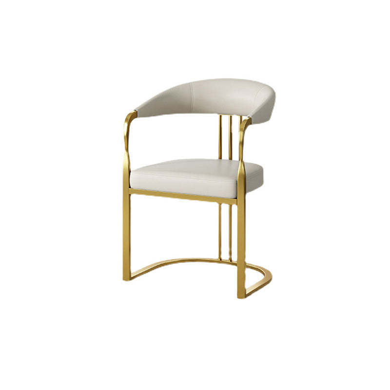 Modern PU Leather Arc Frame Dining Chair